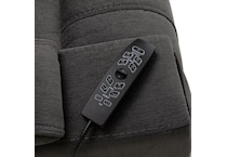 velvety steel wall recliner   