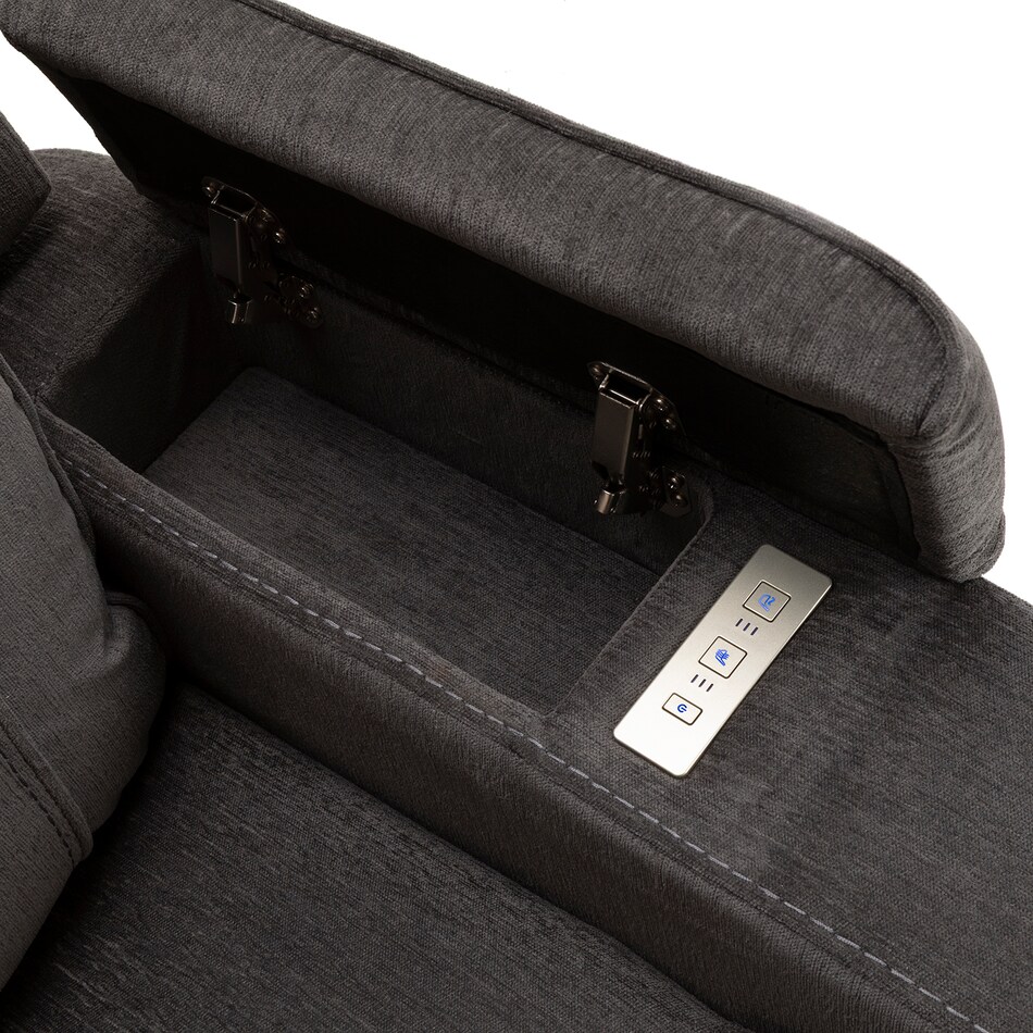 velvety steel wall recliner   