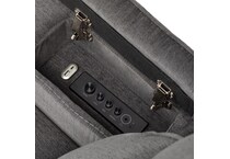 velvety steel wall recliner   