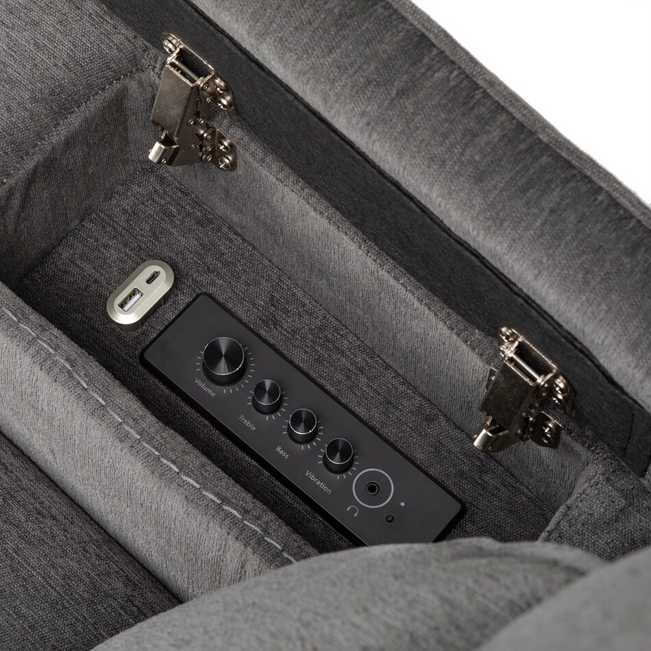 velvety steel wall recliner   