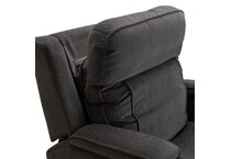 velvety steel wall recliner   