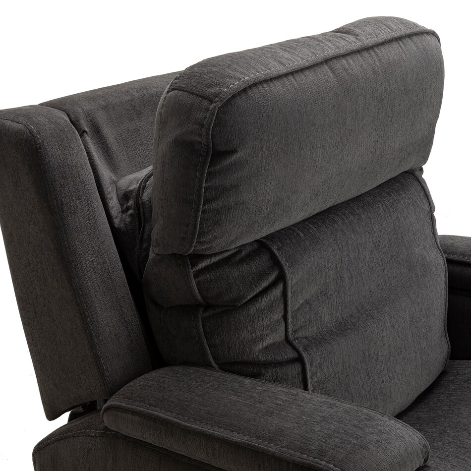 velvety steel wall recliner   