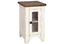 vintage white country living room tables   