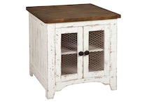 vintage white country living room tables   