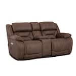 walnut casual transitional recl sofa   