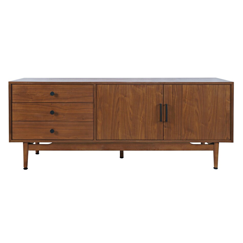 walnut contemporary entertainment   