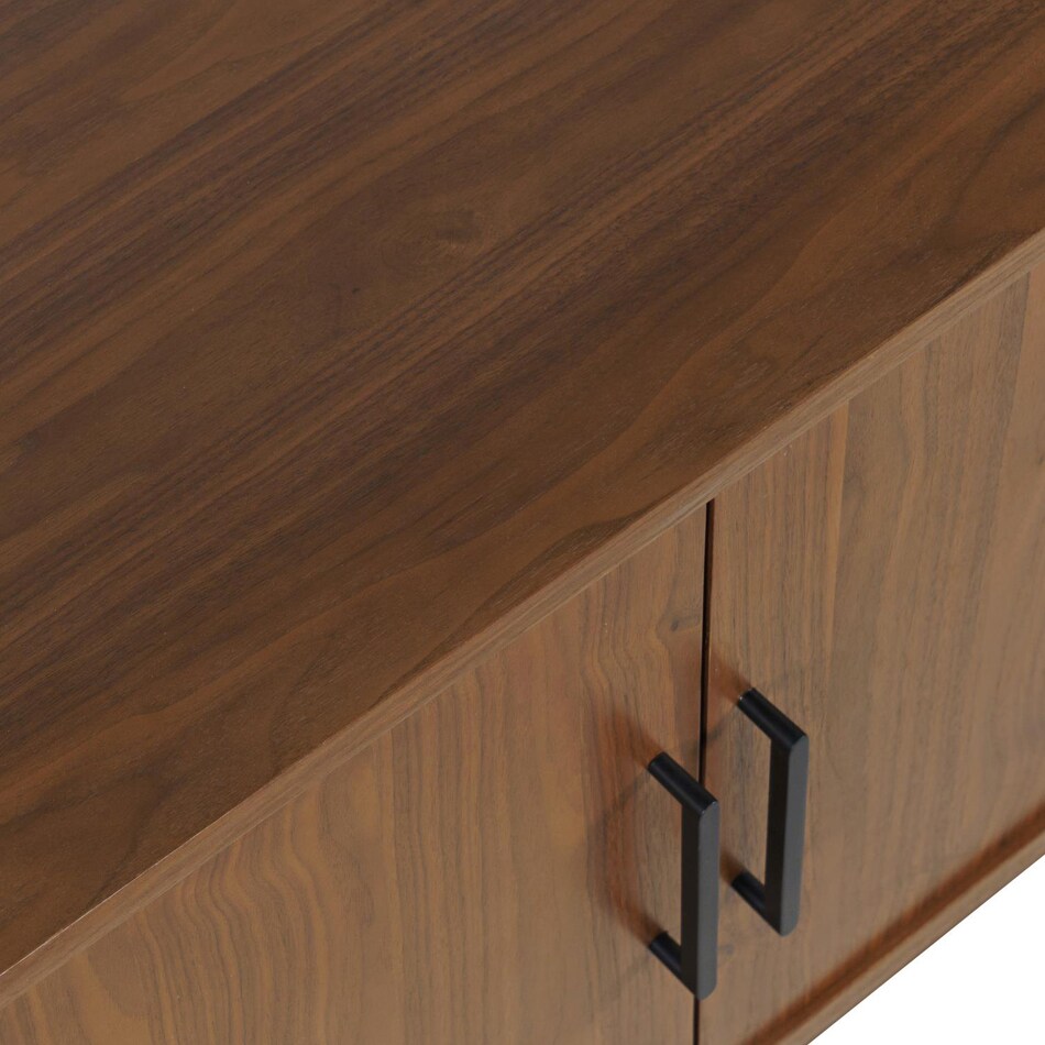 walnut contemporary entertainment   