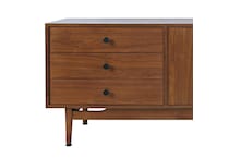 walnut contemporary entertainment   