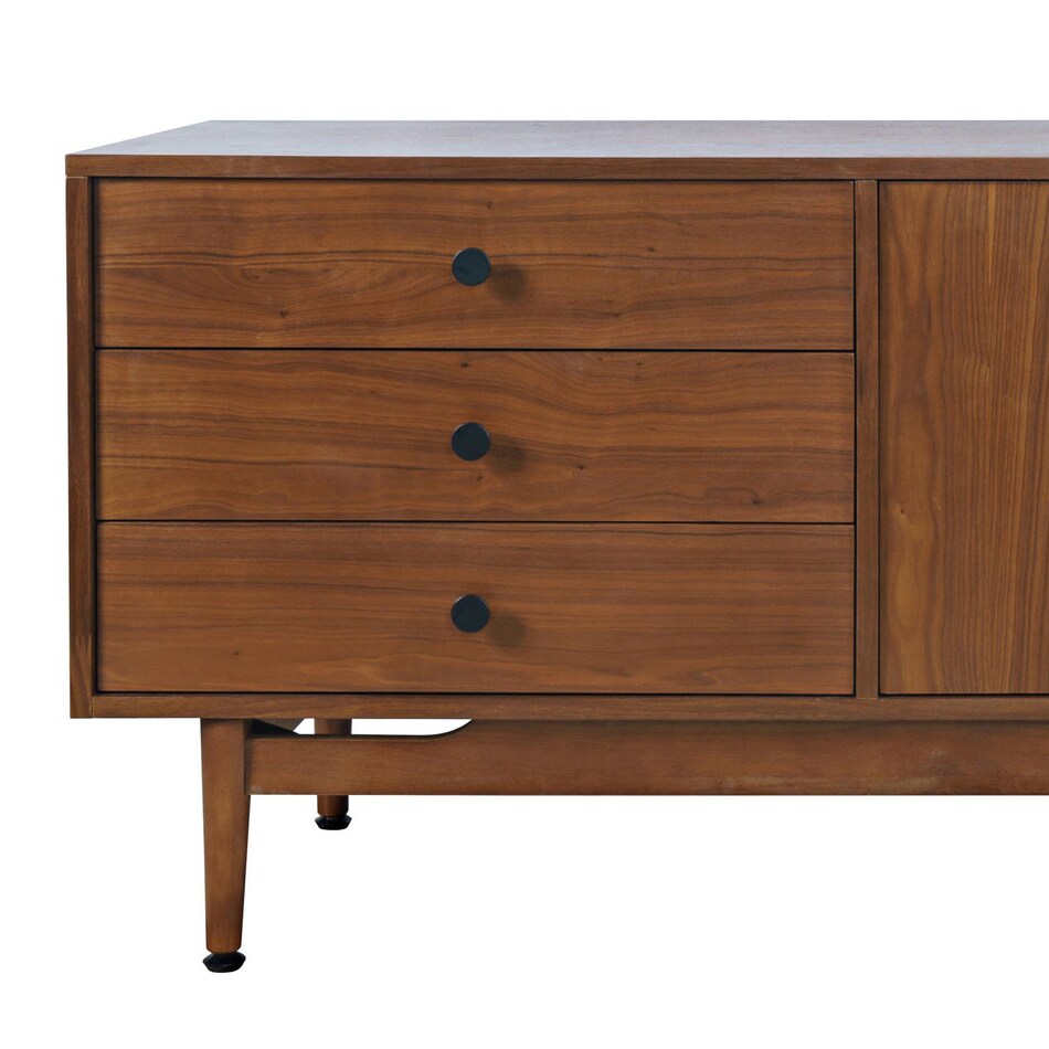 walnut contemporary entertainment   