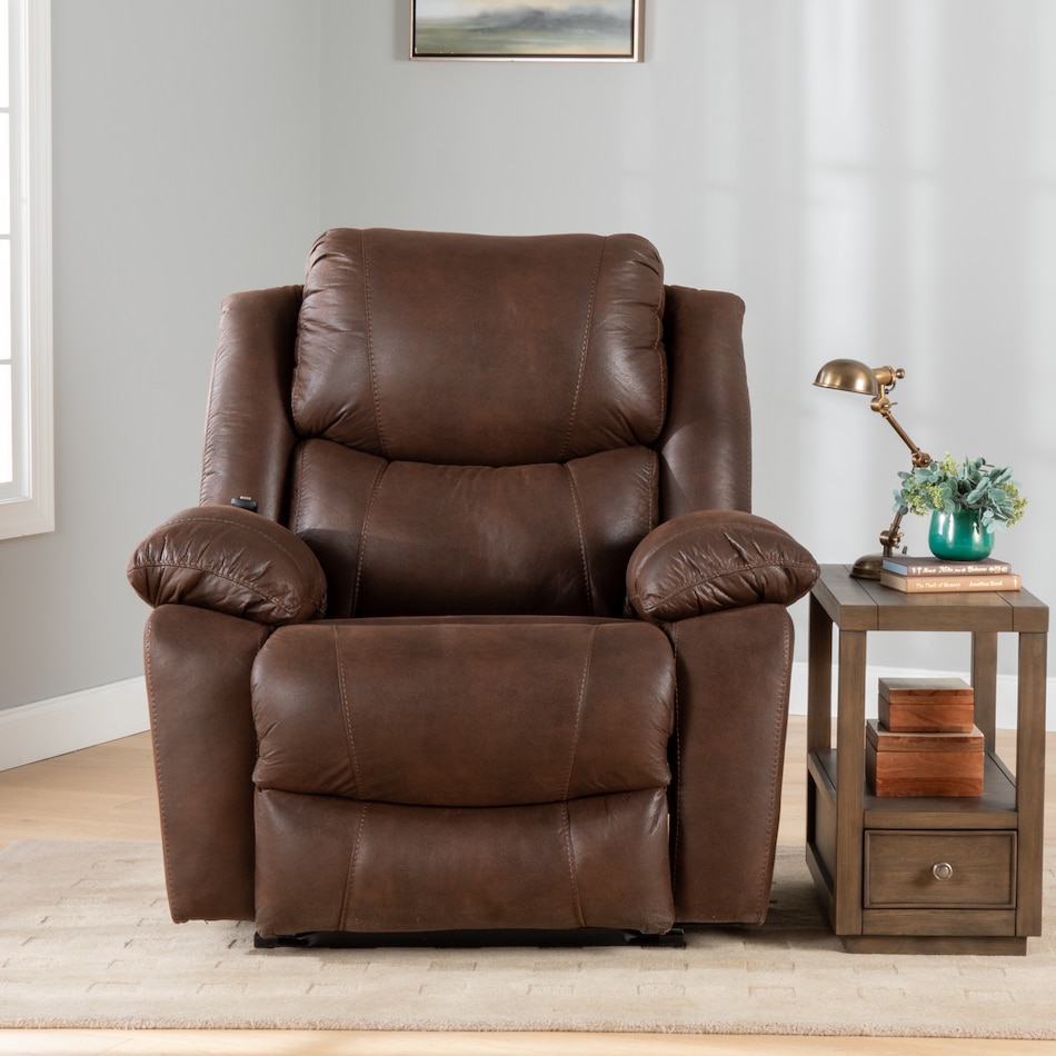 westview cocoa bean chaise rocker recliner   