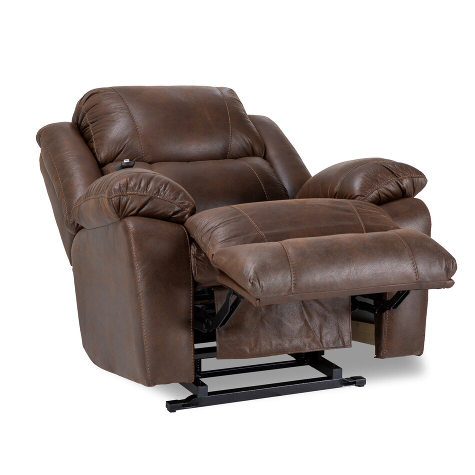 westview cocoa bean chaise rocker recliner   