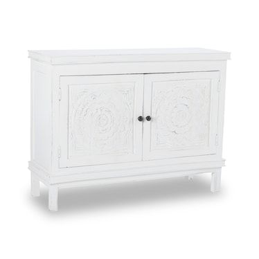 Baskin Carved Hall Cabinet