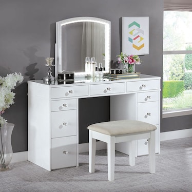 Diva Vanity W/ Stool