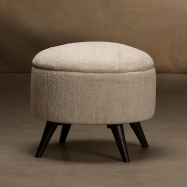 One-Of-A-Kind Assorted Round Pouf