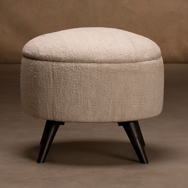 One-Of-A-Kind Assorted Round Pouf