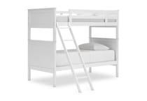 white bunk beds attb  