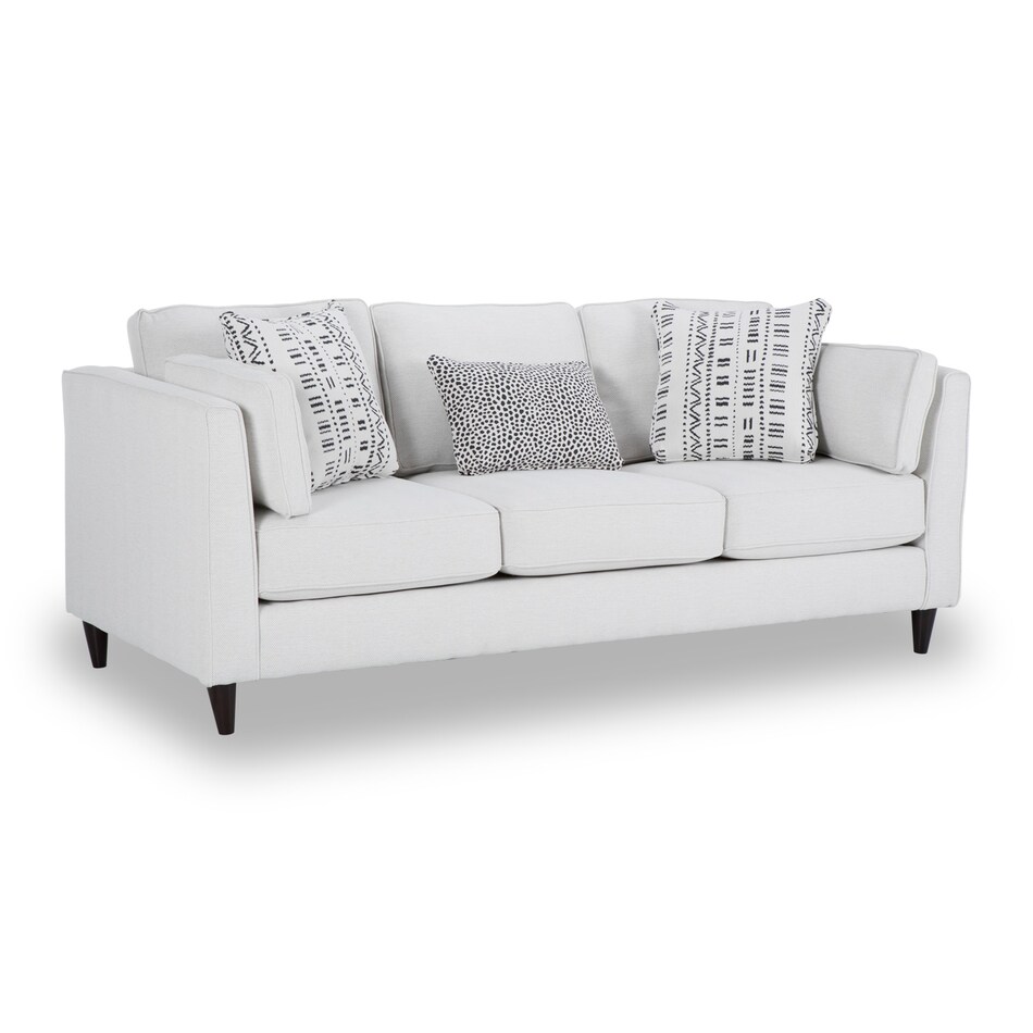white casual sofas   