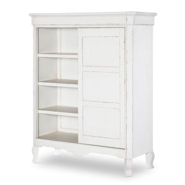 Vintage 5 Drawer White Accent Chest