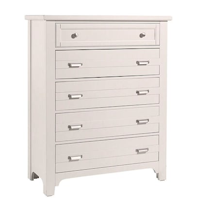 Bungalow White 5-Drawer Chest