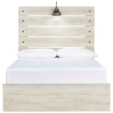 Liam White Panel Bed