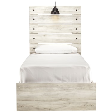 Liam White Panel Bed