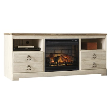 Wilton II TV Stand w/ Fireplace