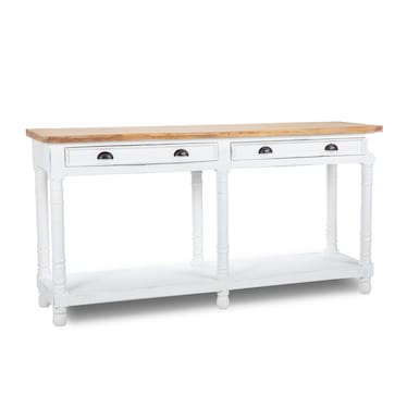 Whitewash Console Table