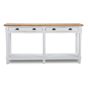 Whitewash Console Table