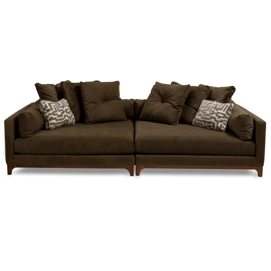 zayden olive sectional stationary jpc  