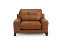 zen caramel leathermatch sofa   